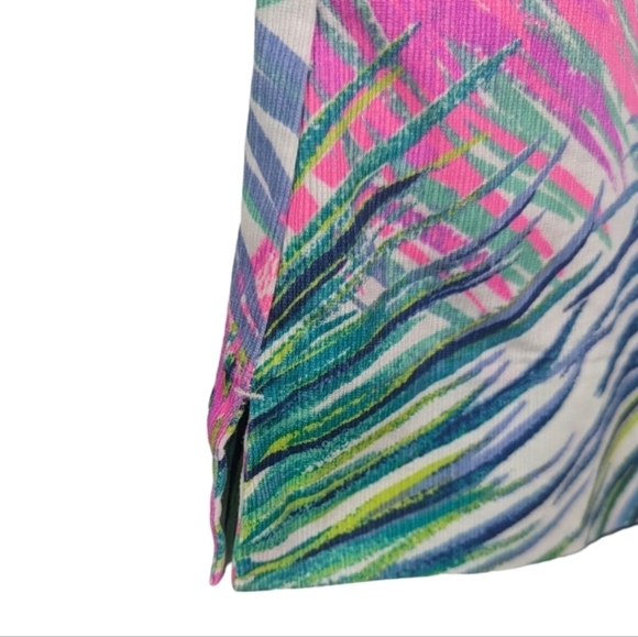 LILLY PULITZER MULTI SCARLET MACAW PRINT NICKI Cotton Flat Front Skort Size OO - Picture 8 of 15